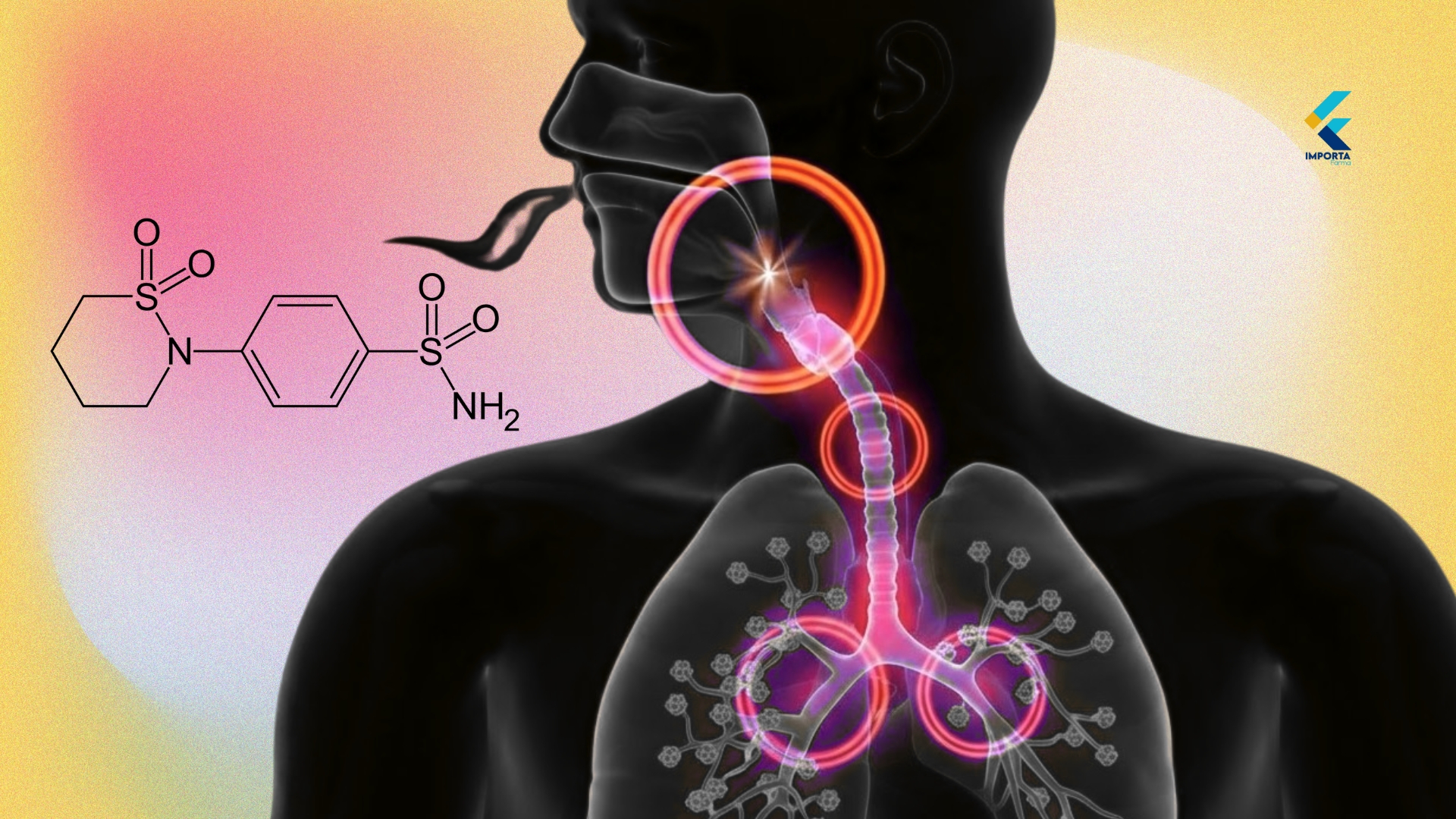 Representação gráfica da molécula de Sultiame destacando sua estrutura química.