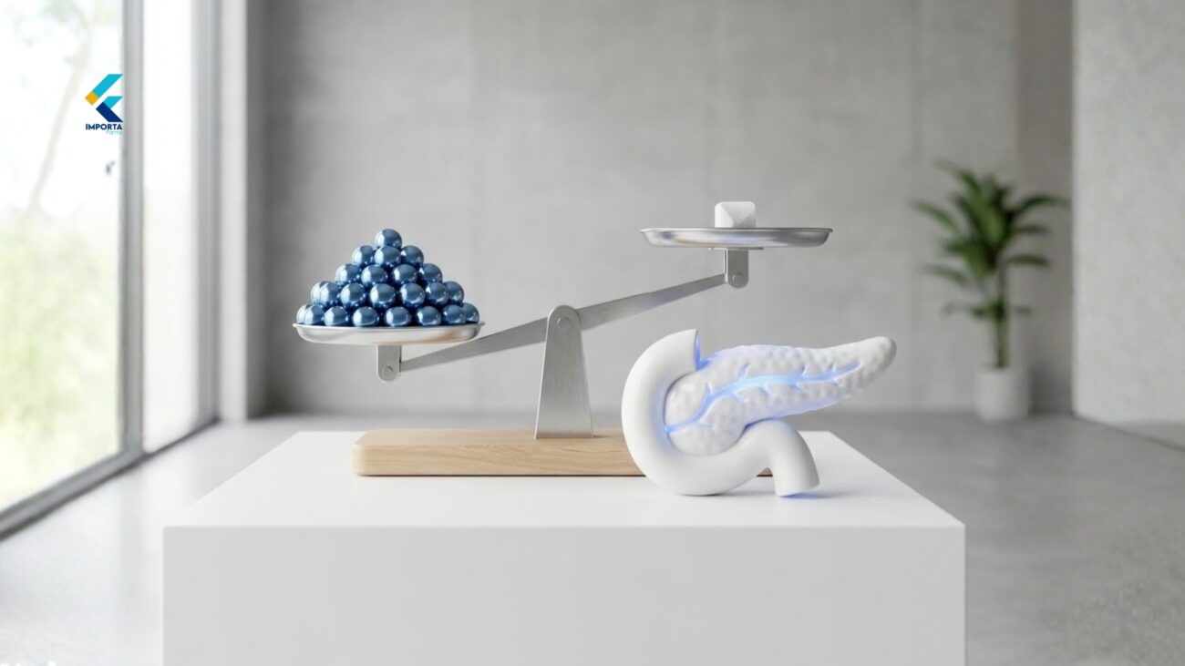 Infográfico representando o desequilíbrio hormonal no hiperinsulinismo.